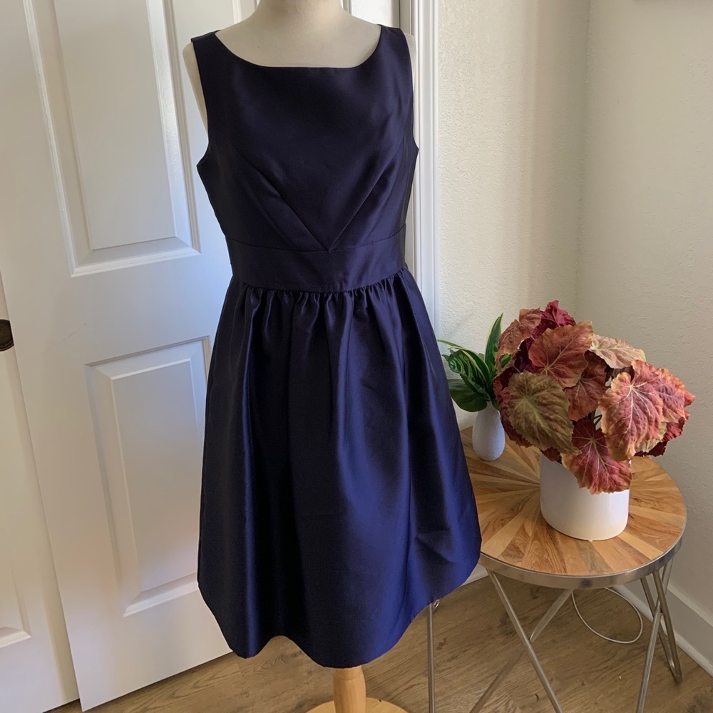 Eliza J Navy Cocktail Dress with Pockets